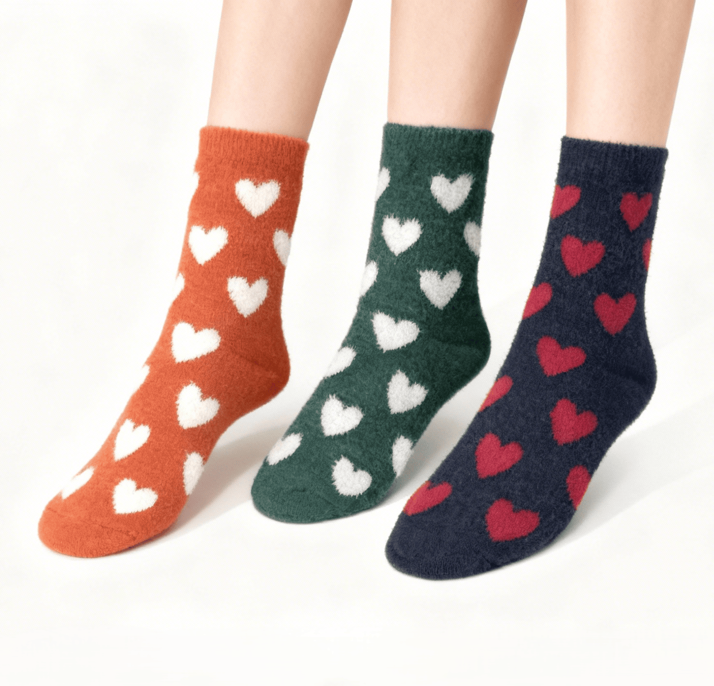 Furry Heart Winter Socks Acrylic Wool Chritsmas
