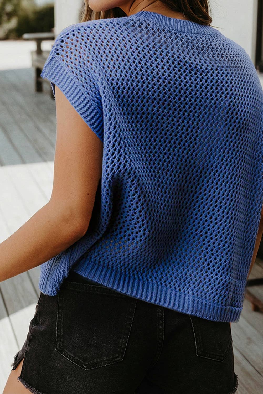 Spring Flag Graphic Short Sleeve Sweater Top (S-XL)