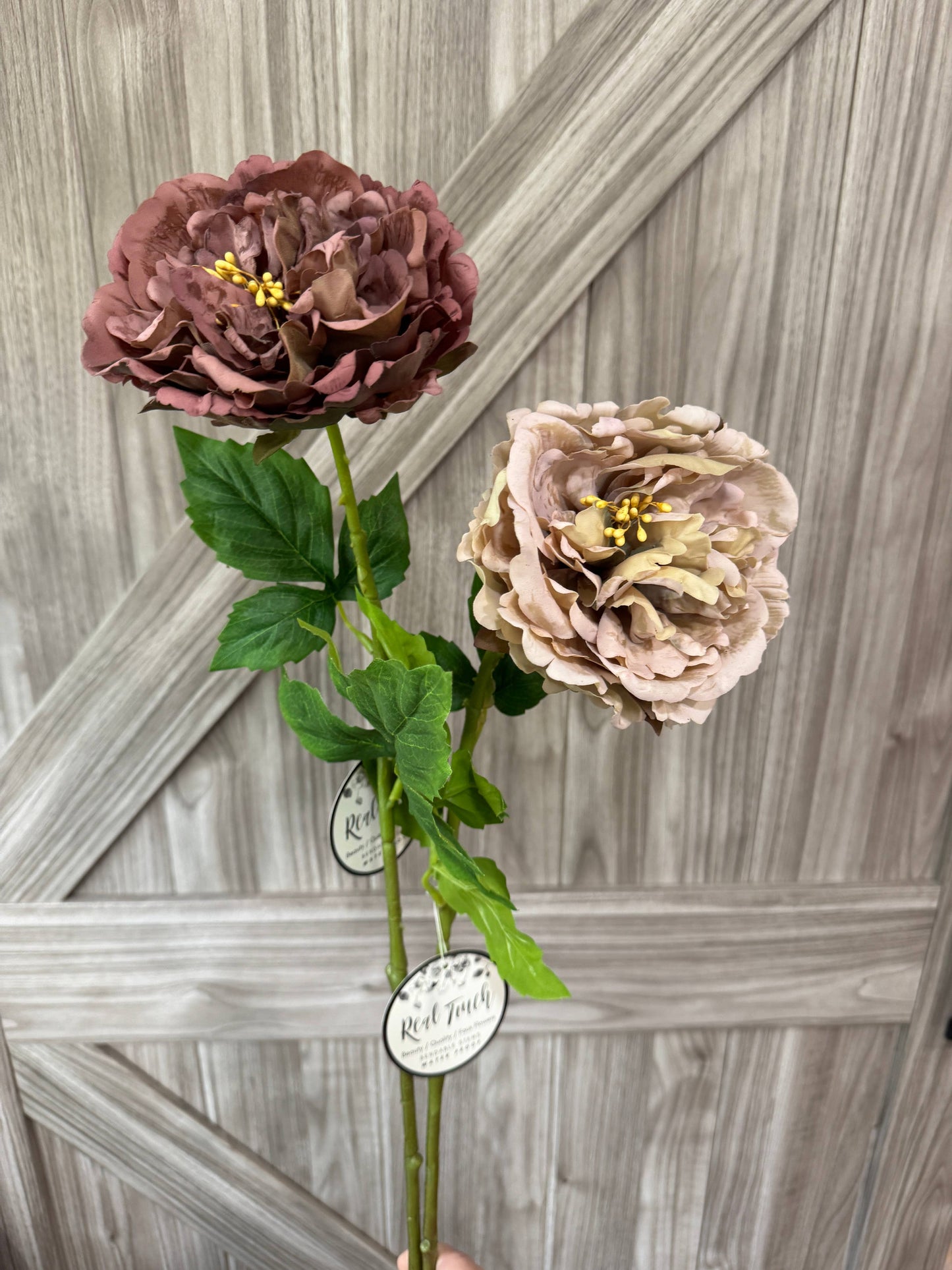 25” Fall Edition – Real Touch Moisturized Coating Peony Stem