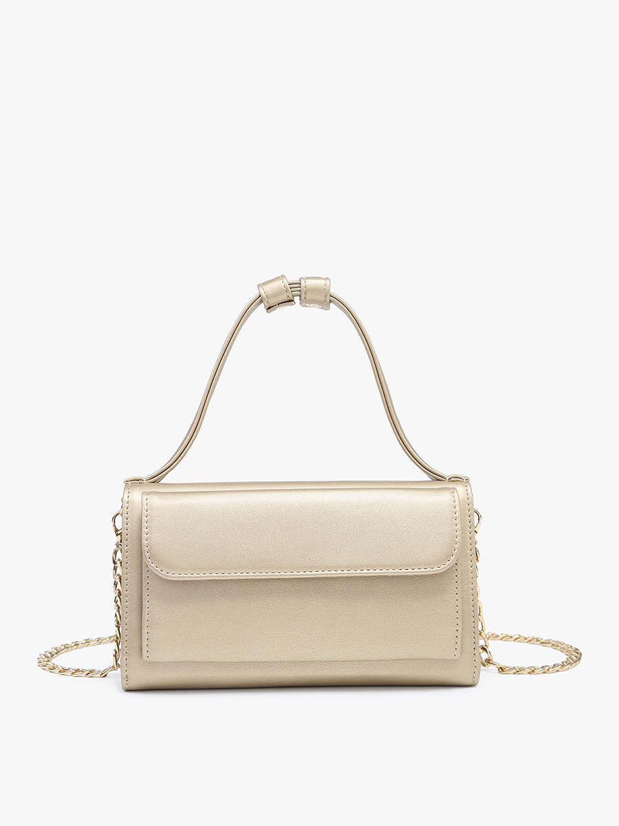 M2434 Honey Rectangular Crossbody w/ Chain