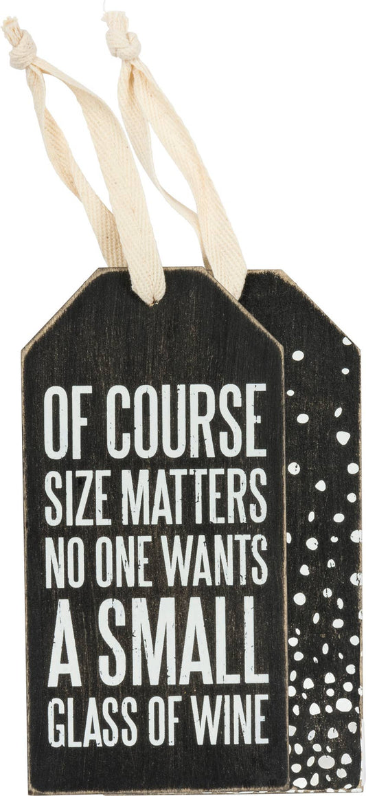 Size Matters Bottle Tag
