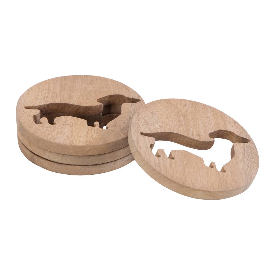 Set of Four Dachshund Coasters - Dog Lover