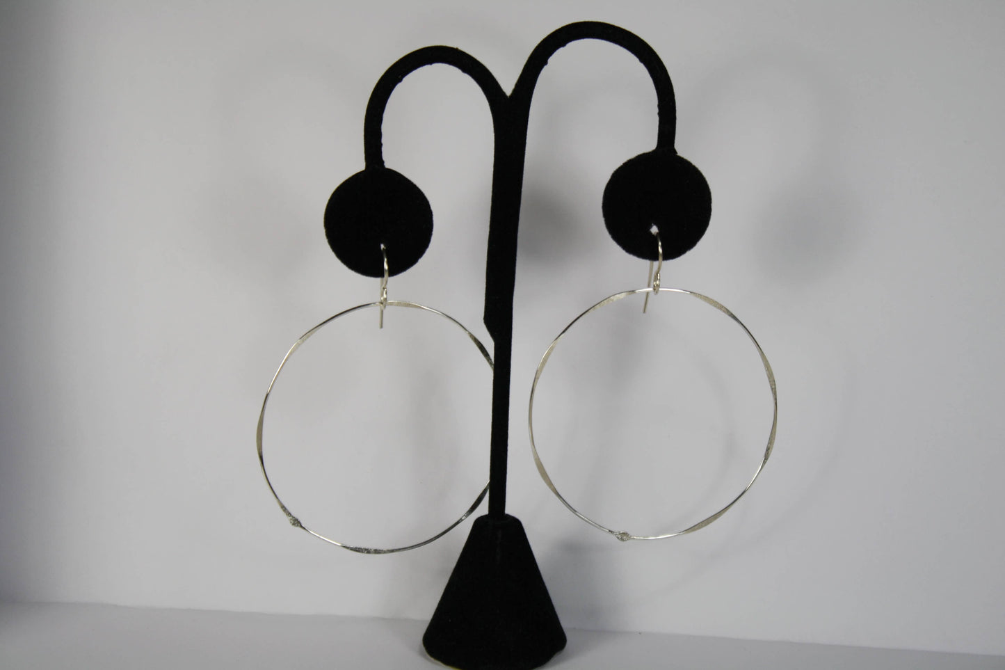 Sterling Silver Earrings Giant Circles