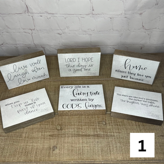 Set of 6 Everyday Blocks 