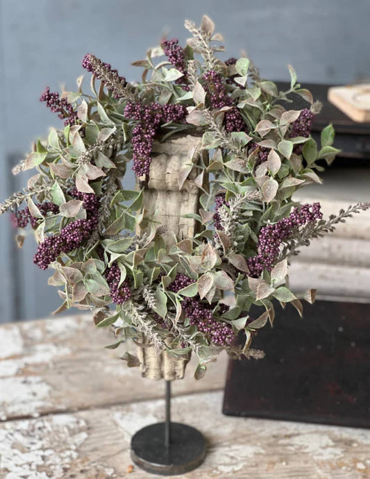 Autumn Herb Candle Ring - Plum