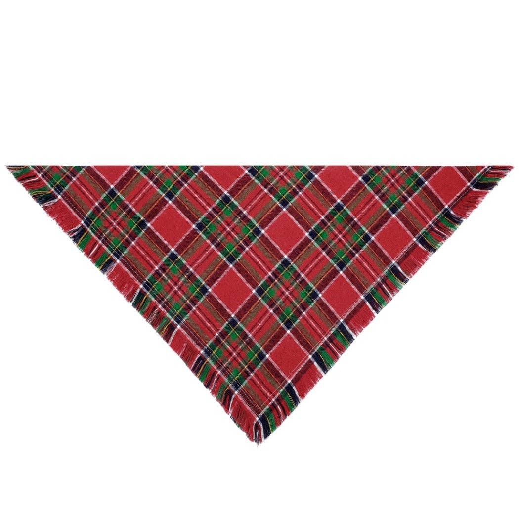 Christmoo – Tartan Fringe Pet Bandana