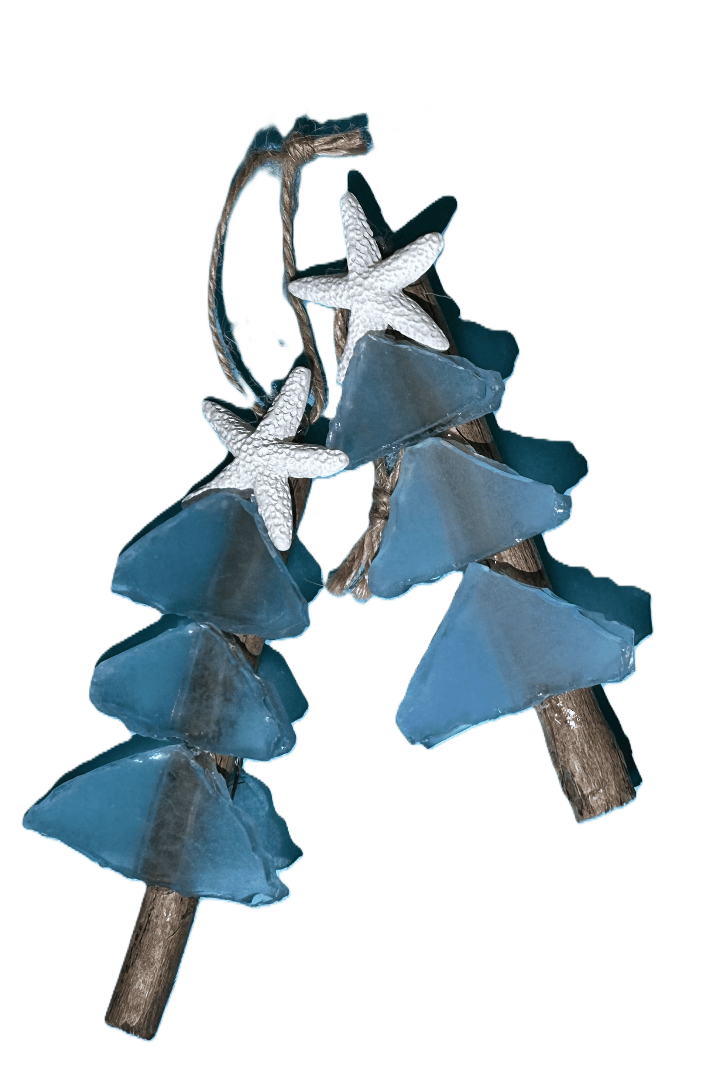 Mini Tree Seaglass Christmas Ornament