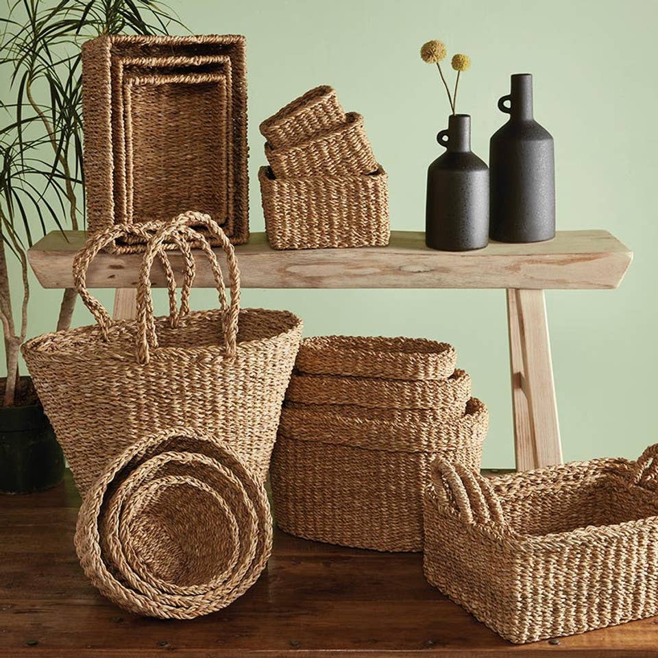 Oval Seagrass Bag Larger