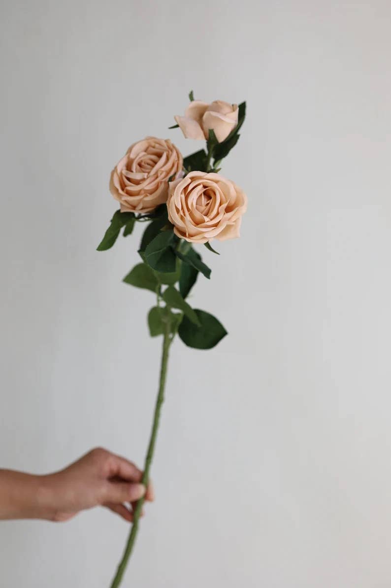 28.75"-Elegant Fall theme Real Touch Cabbage Rose