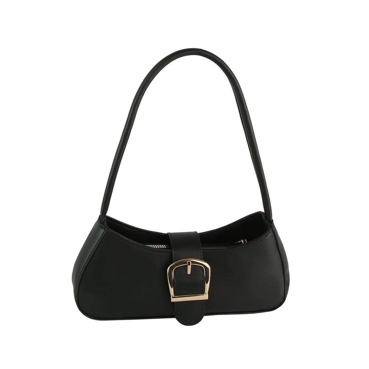 Buckle Accent Shoulder Bag