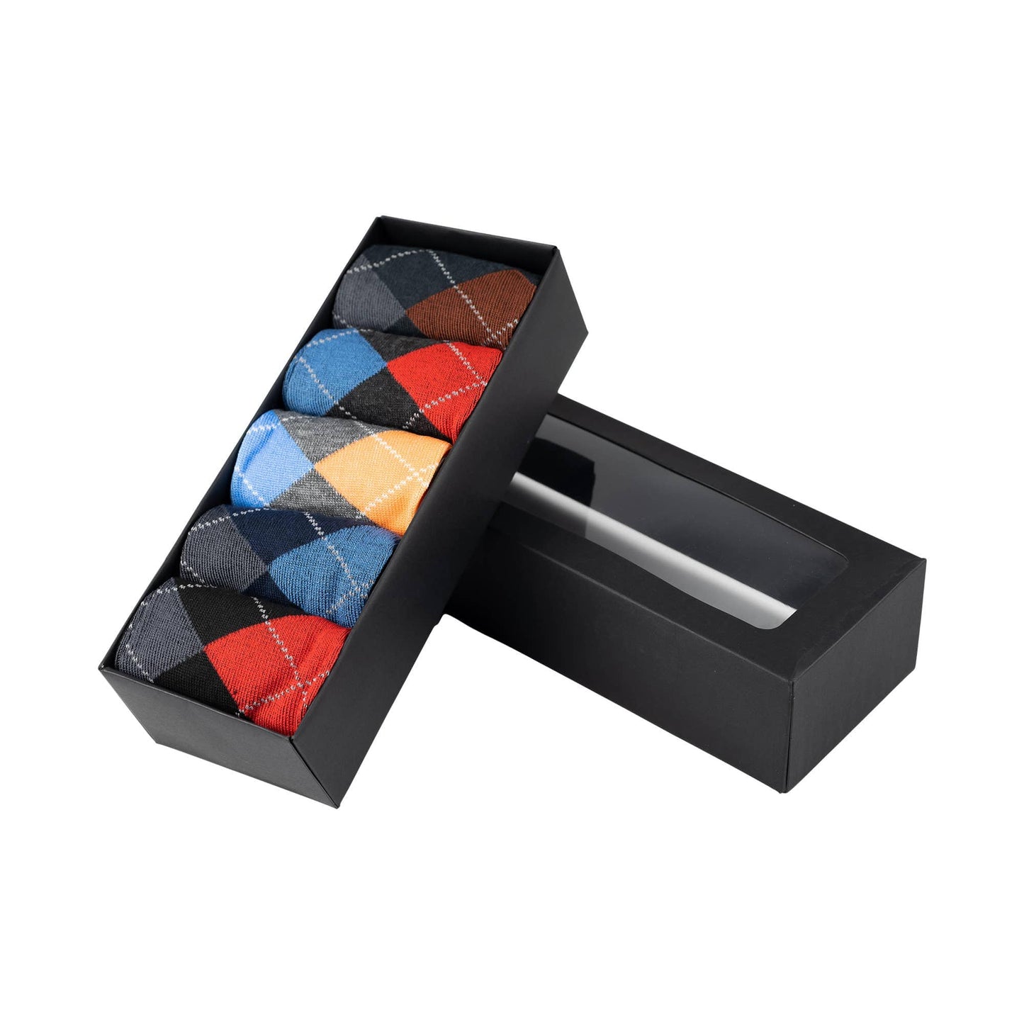 Brite Argyle Boxed Socks