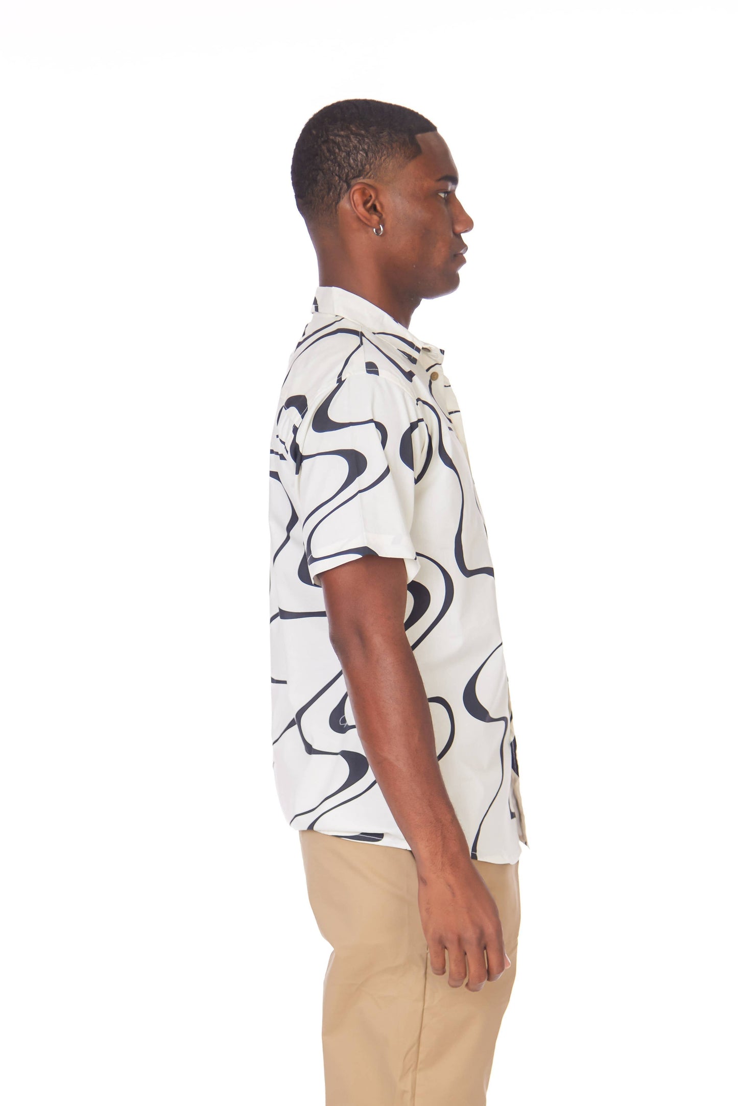 Men's Woven Printed Short Sleeve Shirt