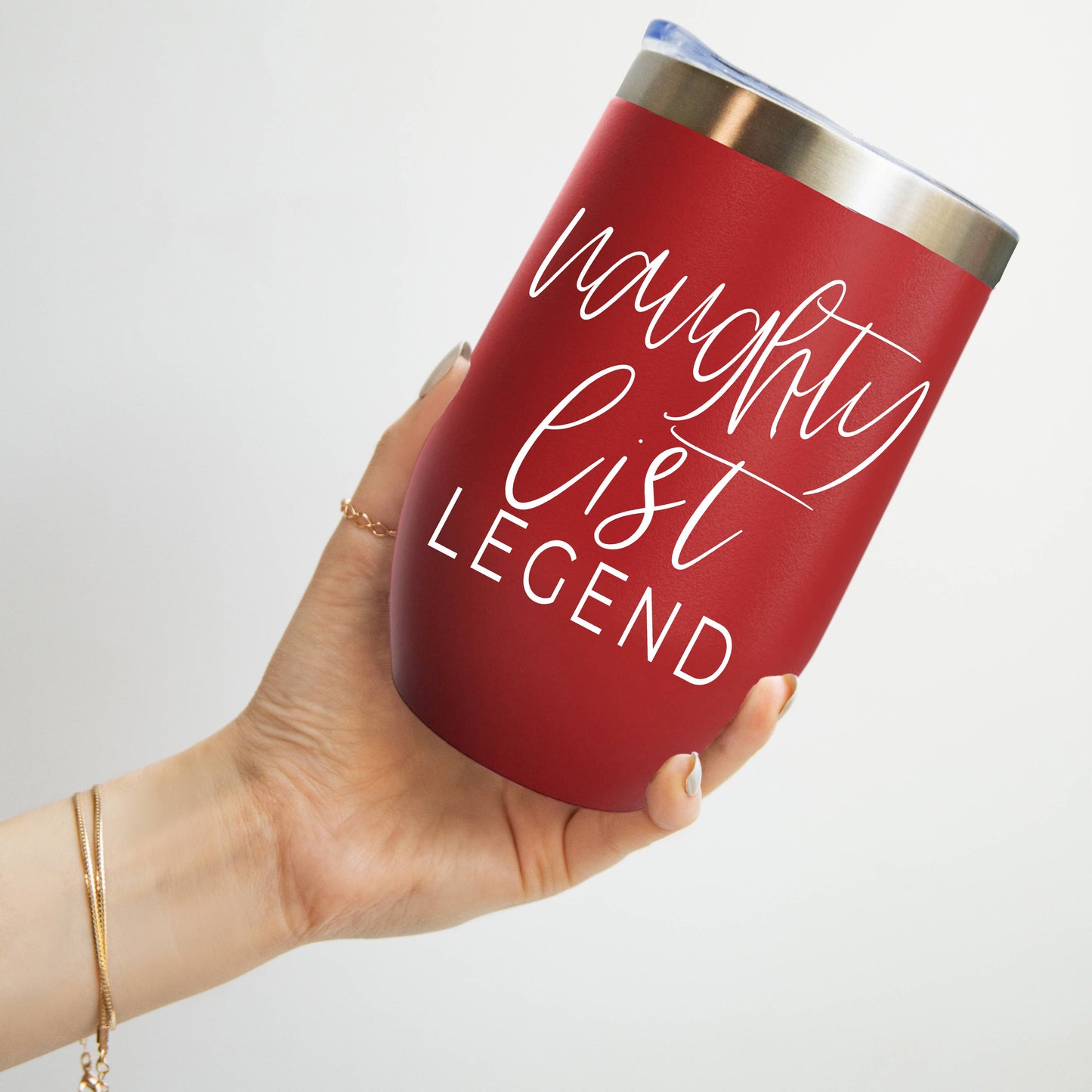 Jingle Juice Red Holiday Tumblers w Lid