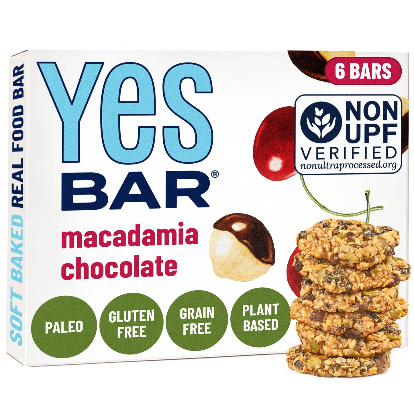 Macadamia Cherry Chocolate - Premium Real Food Snack Bar
