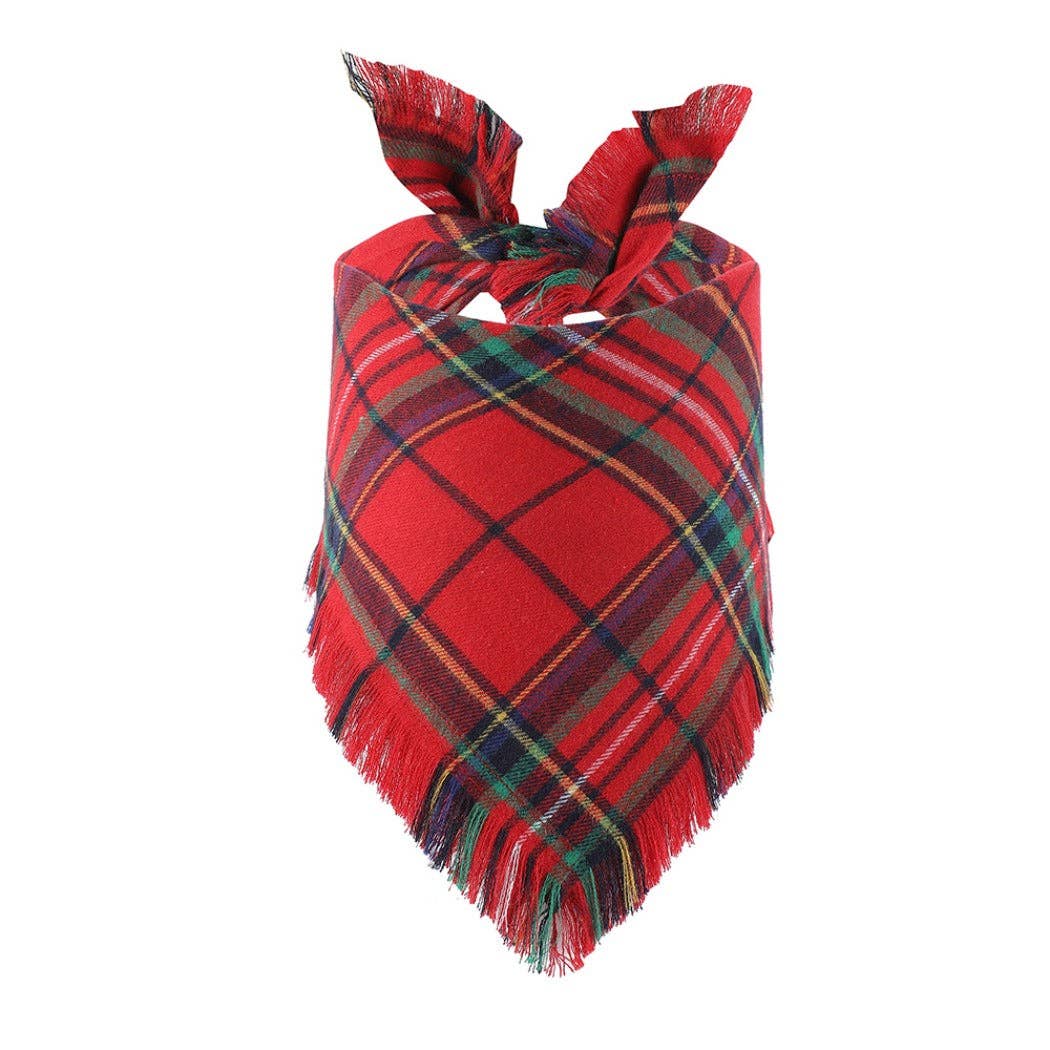 Christmoo – Tartan Fringe Pet Bandana