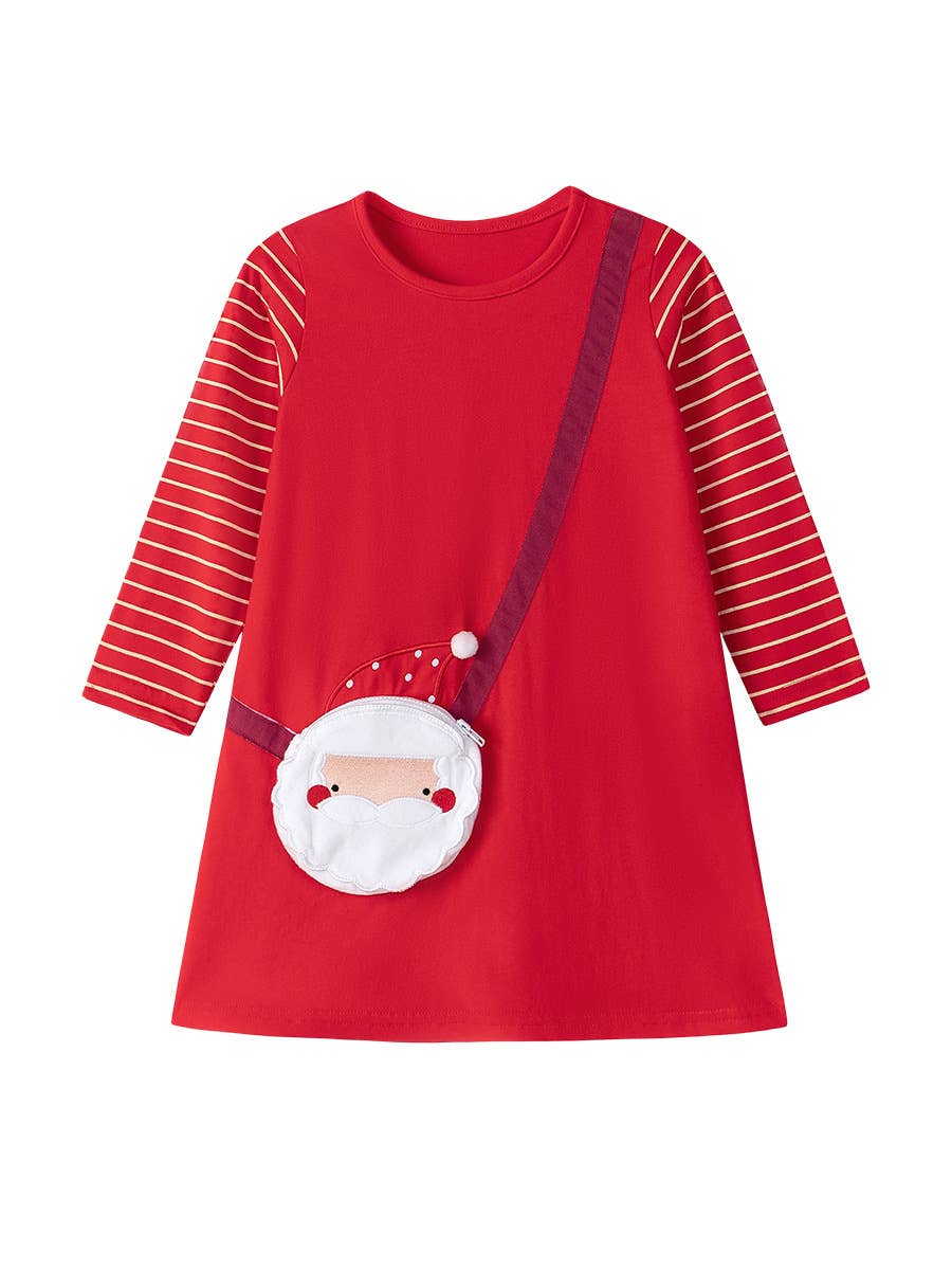 Toddler Girl Christmas Red Santa Dress (Non PatPatTag)