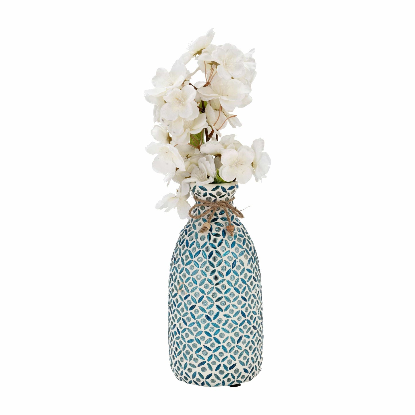 Blue Glass Mosaic Vase