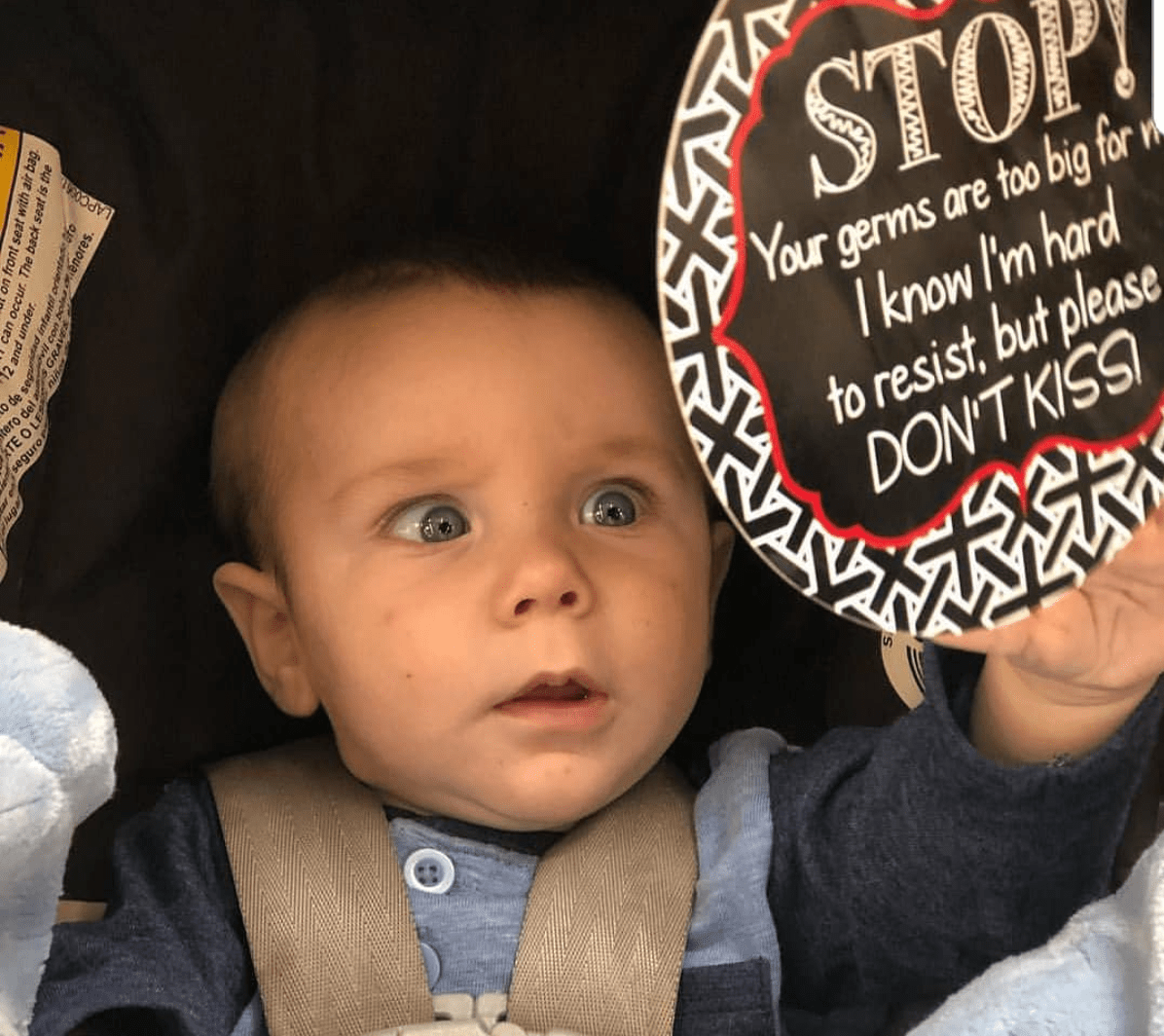 No Kissing Car Seat and Stroller Tag