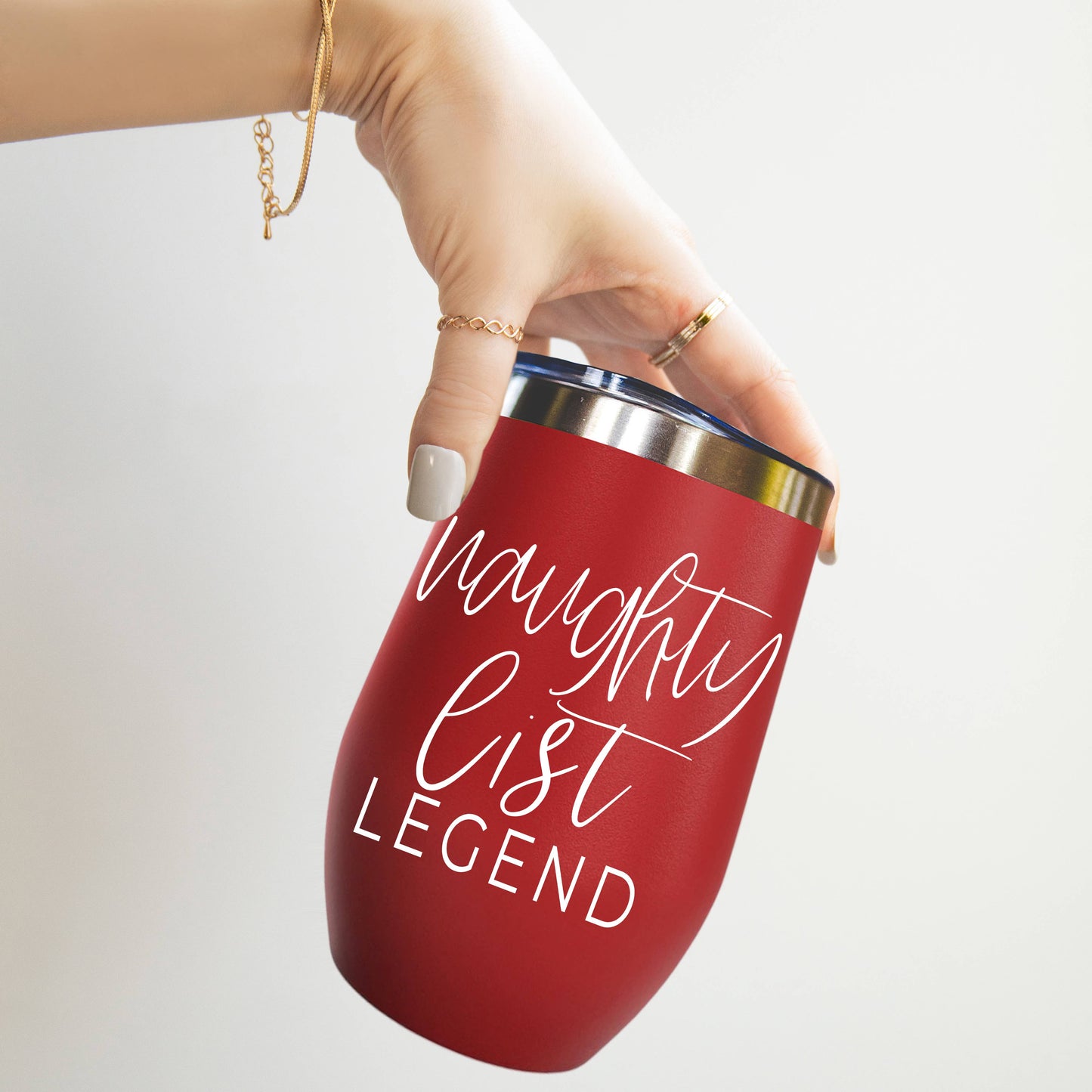 Jingle Juice Red Holiday Tumblers w Lid