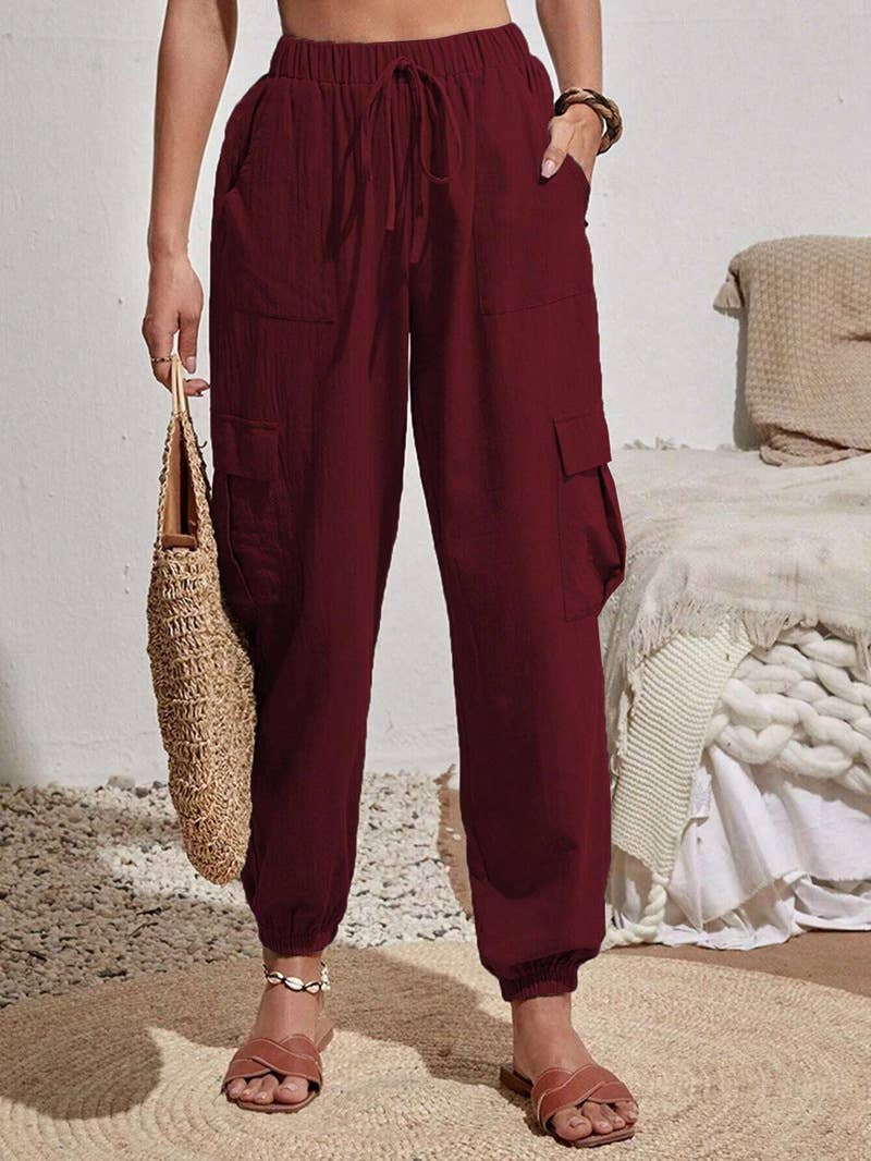 Casual trousers pocket cargo pants