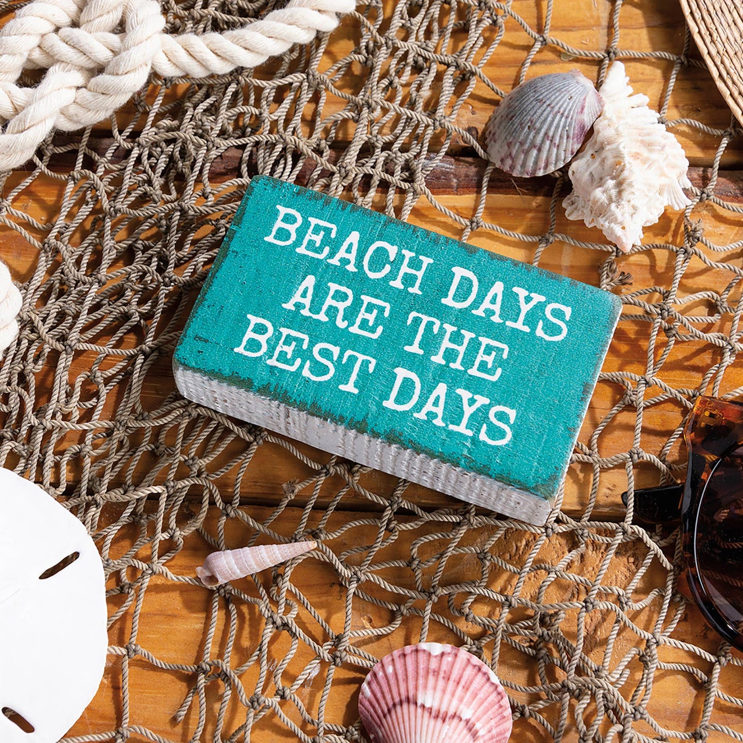 Beach Days Are The Best Days Block Sign
