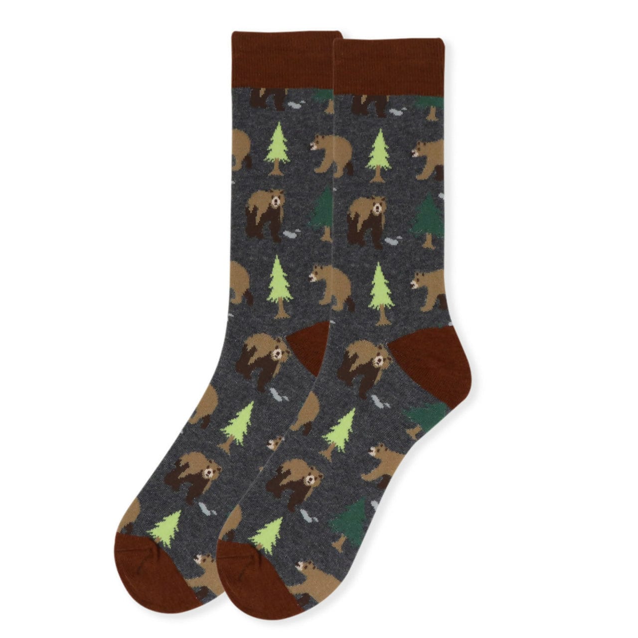 Mens Wilderness Bear Socks Life is Socks