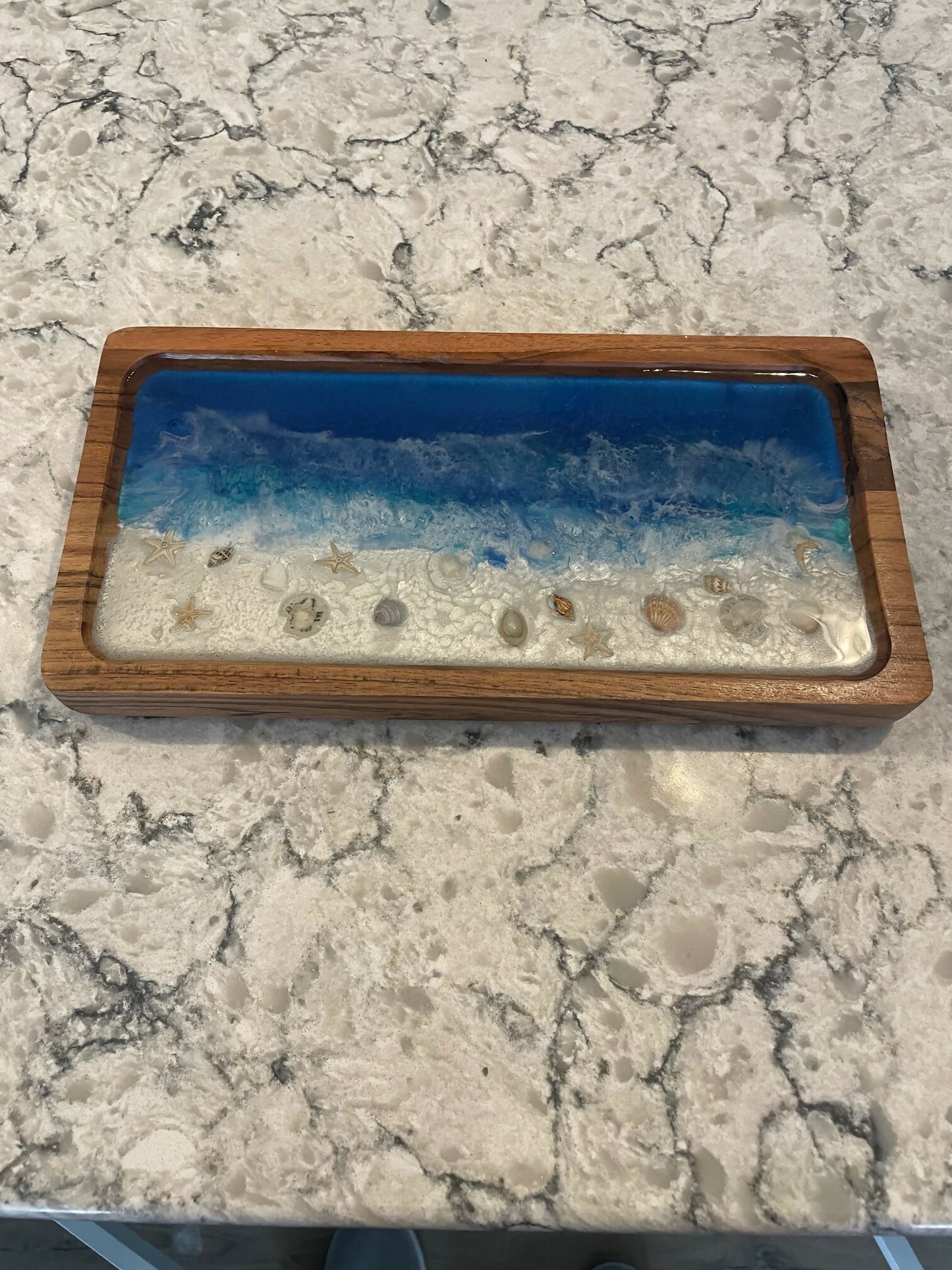 Teak Beach Tray 11 x 5