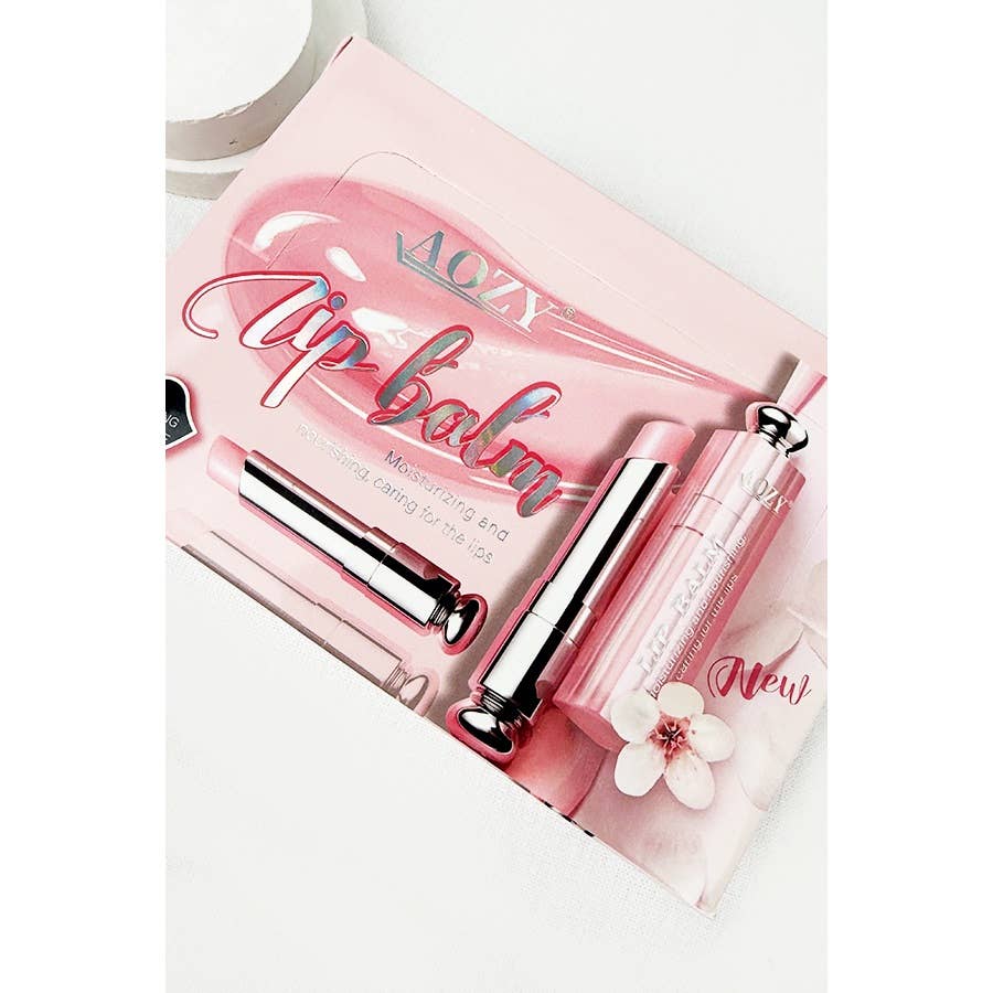 Pink Tone Case Lip Balm with Scents