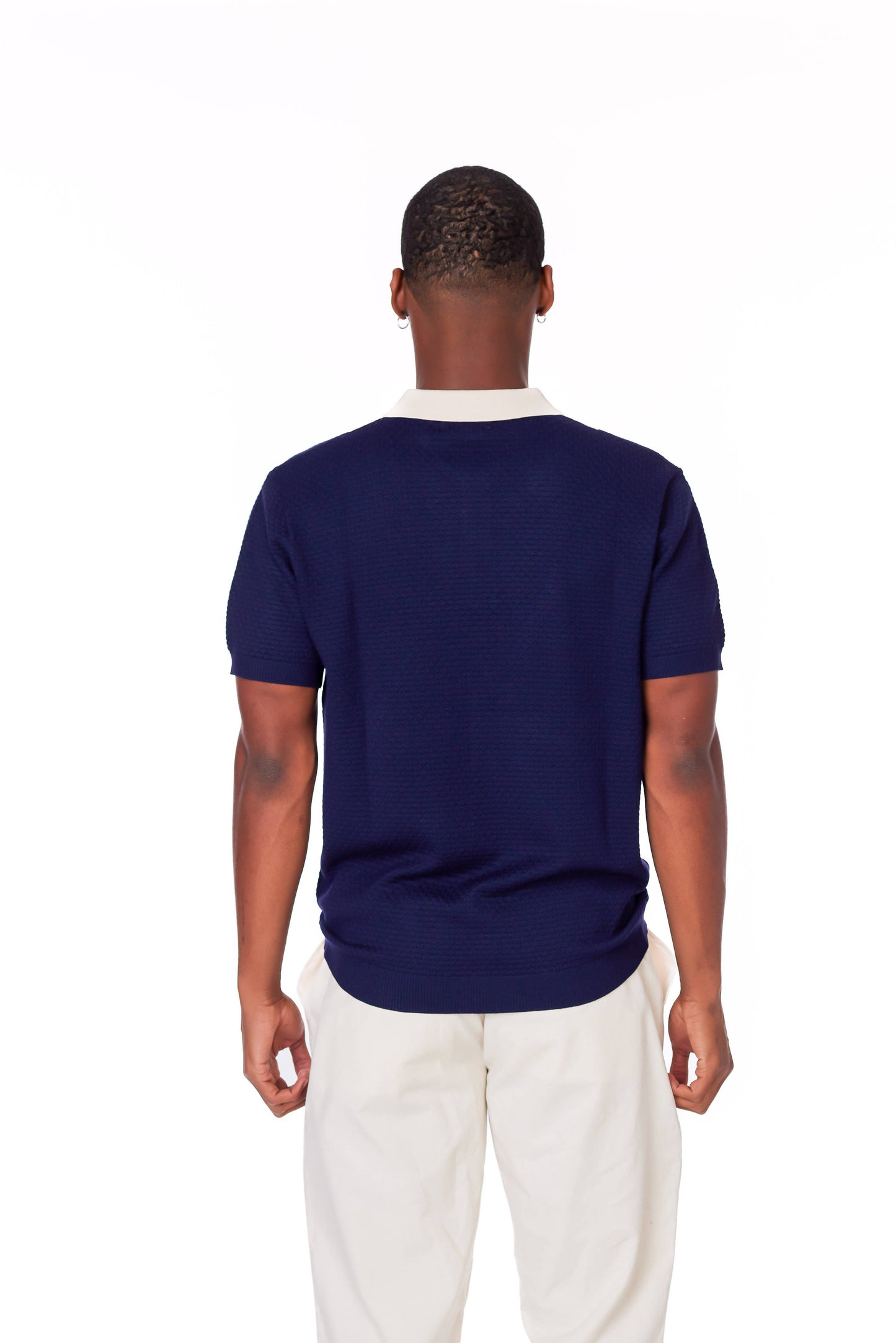 Men's Textured Polo Shirt
