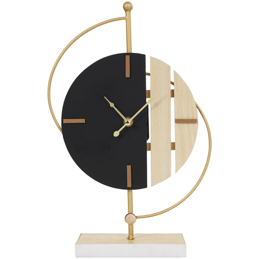 Modern Black Wooden Clock