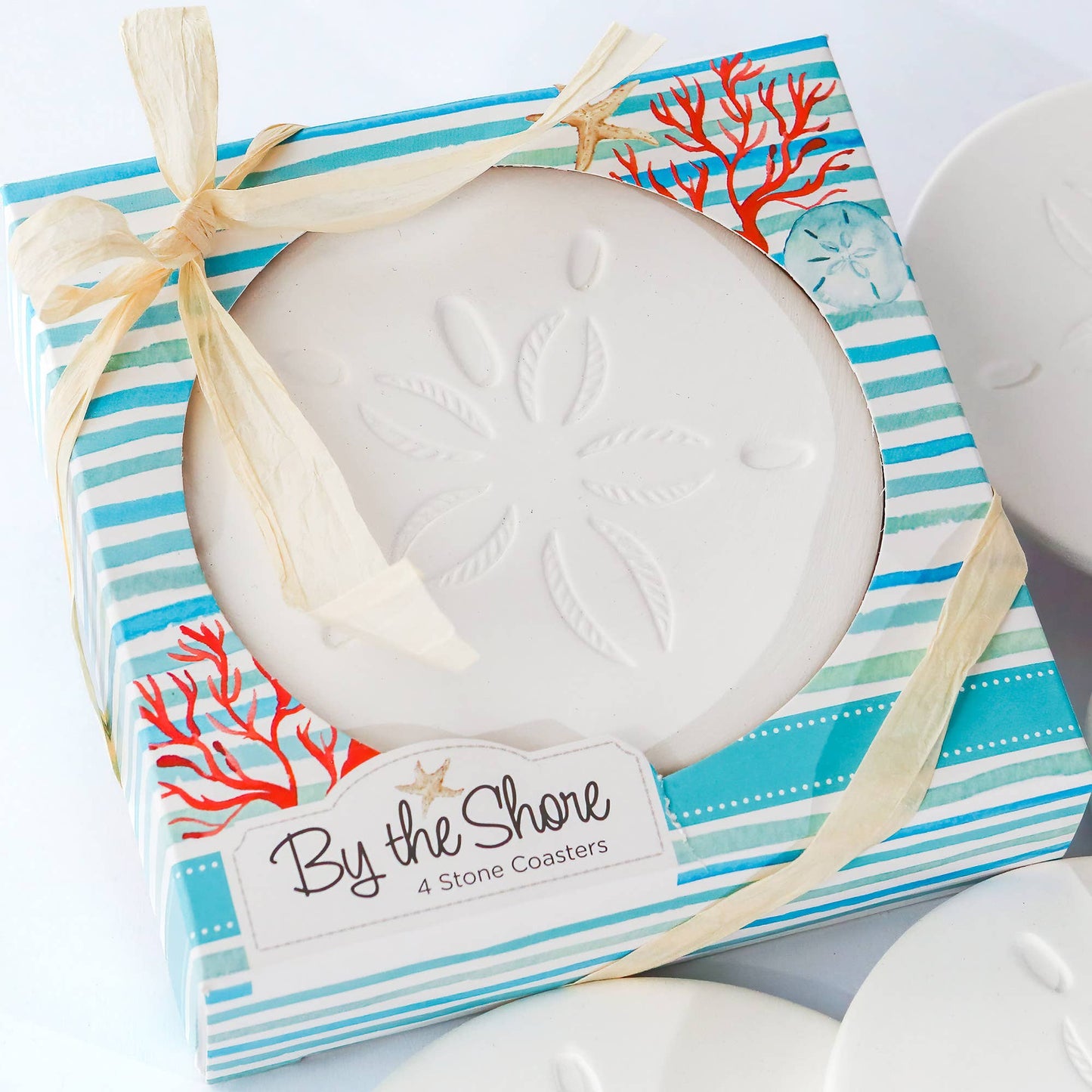 By the Shore Sand Dollar Drink Coaster Set of 4