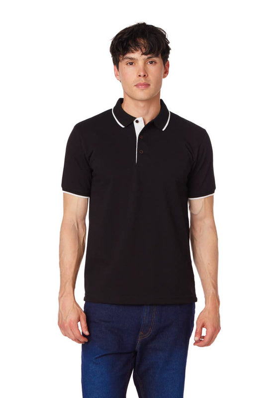 Men's Solid Pique Polo Shirt