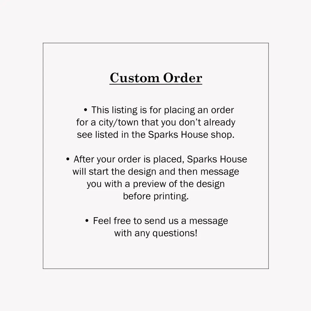 Custom Map Mugs - Custom City Coffee Mugs - Custom Order