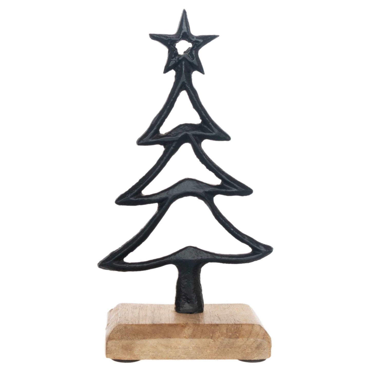 3.5" Long Black Metal Tree Christmas