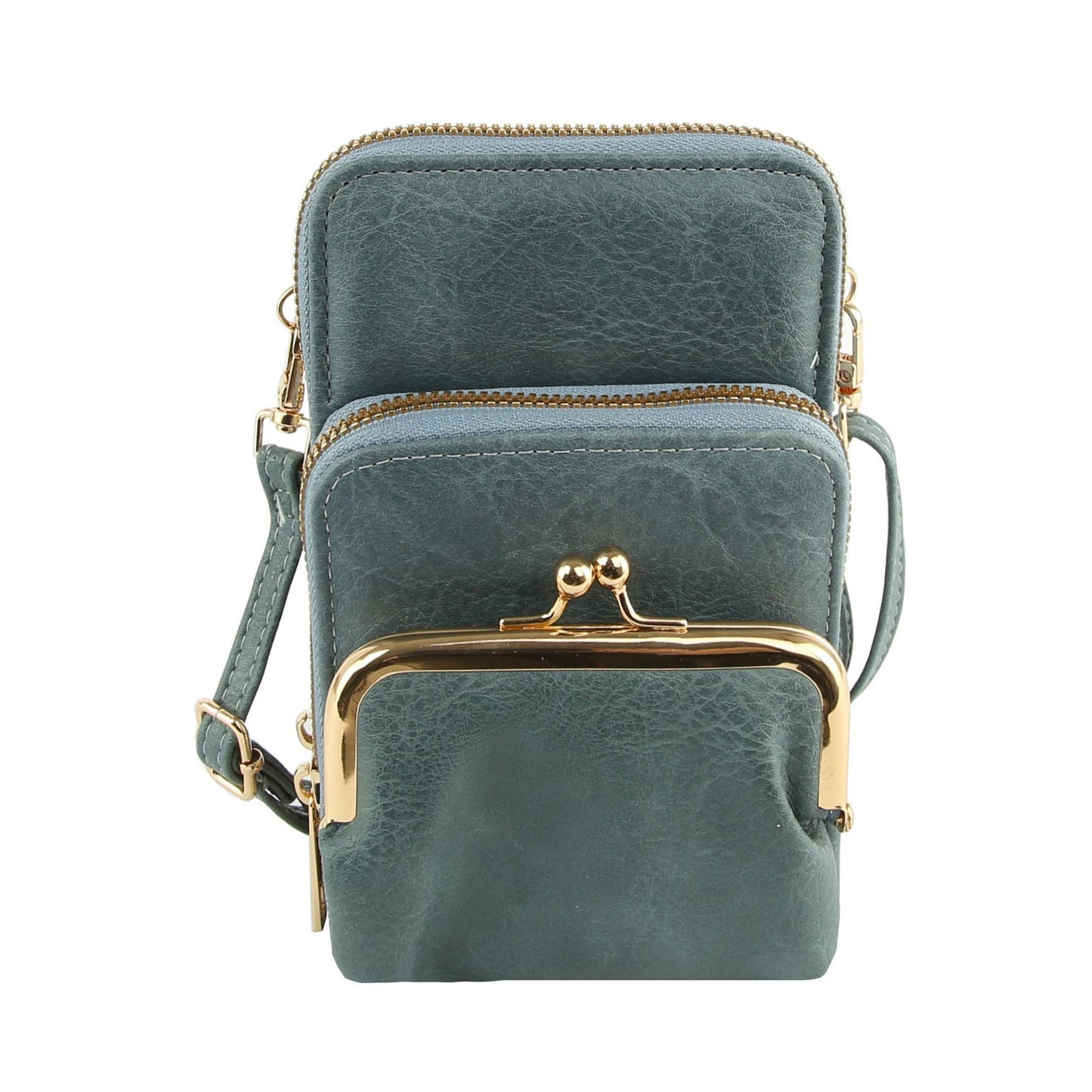 Small Crossbody for Women Double Zip Adjustable Strap Over t