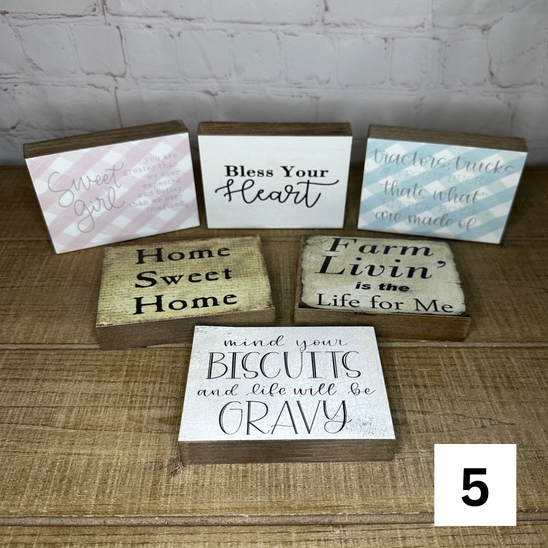 Set of 6 Everyday Blocks 