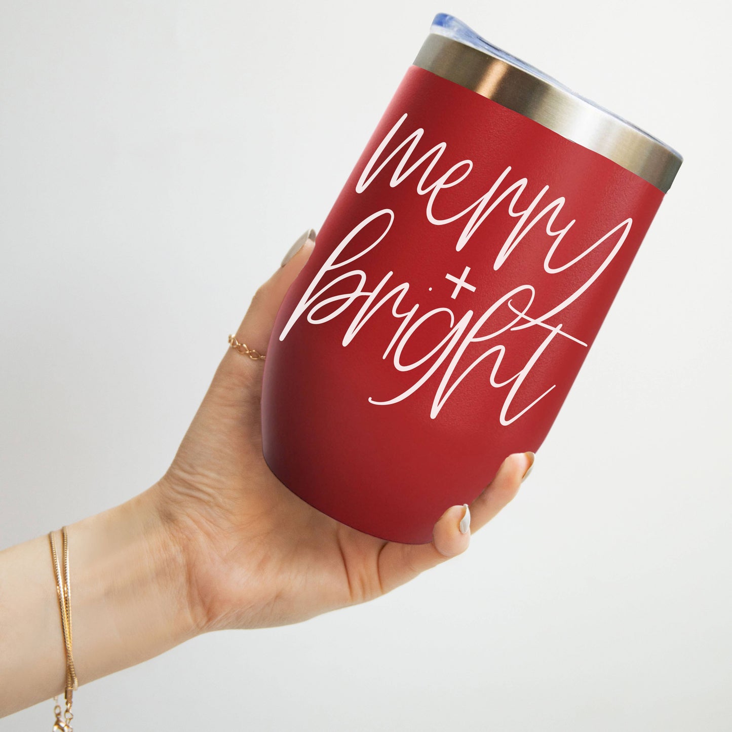 Jingle Juice Red Holiday Tumblers w Lid