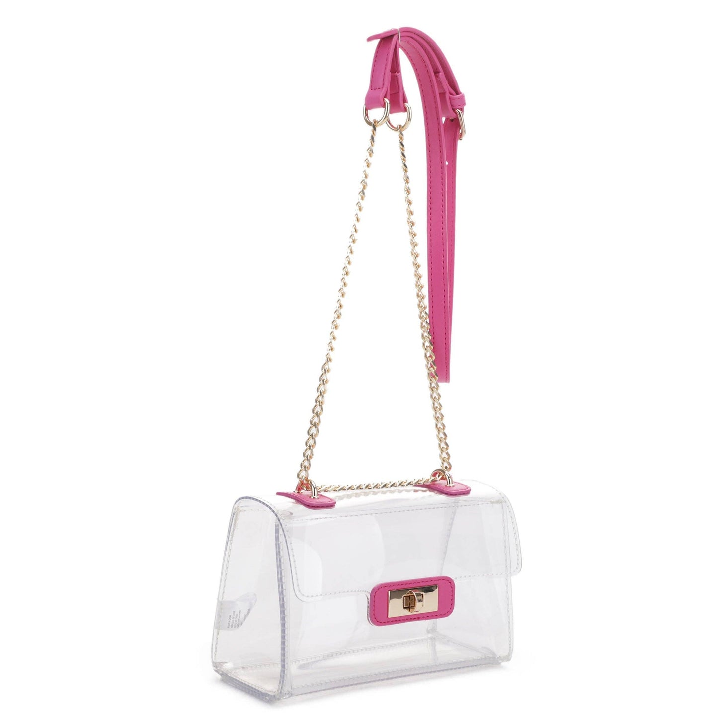 CL20555 Turn Lock Hardware Clear Crossbody