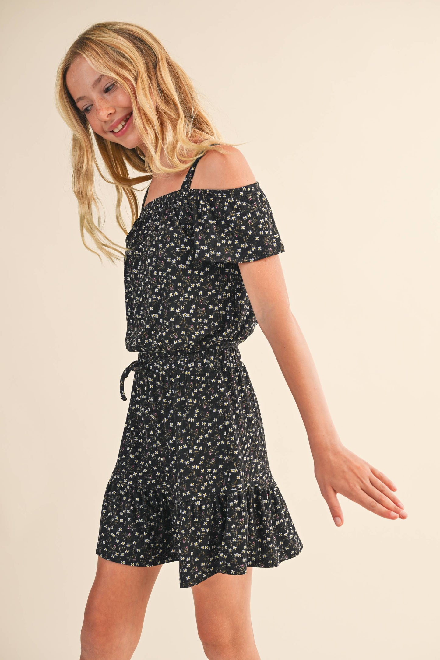 TWEEN KIDS GIRLS OFF SHOULDER SKIRT SET (7-14)