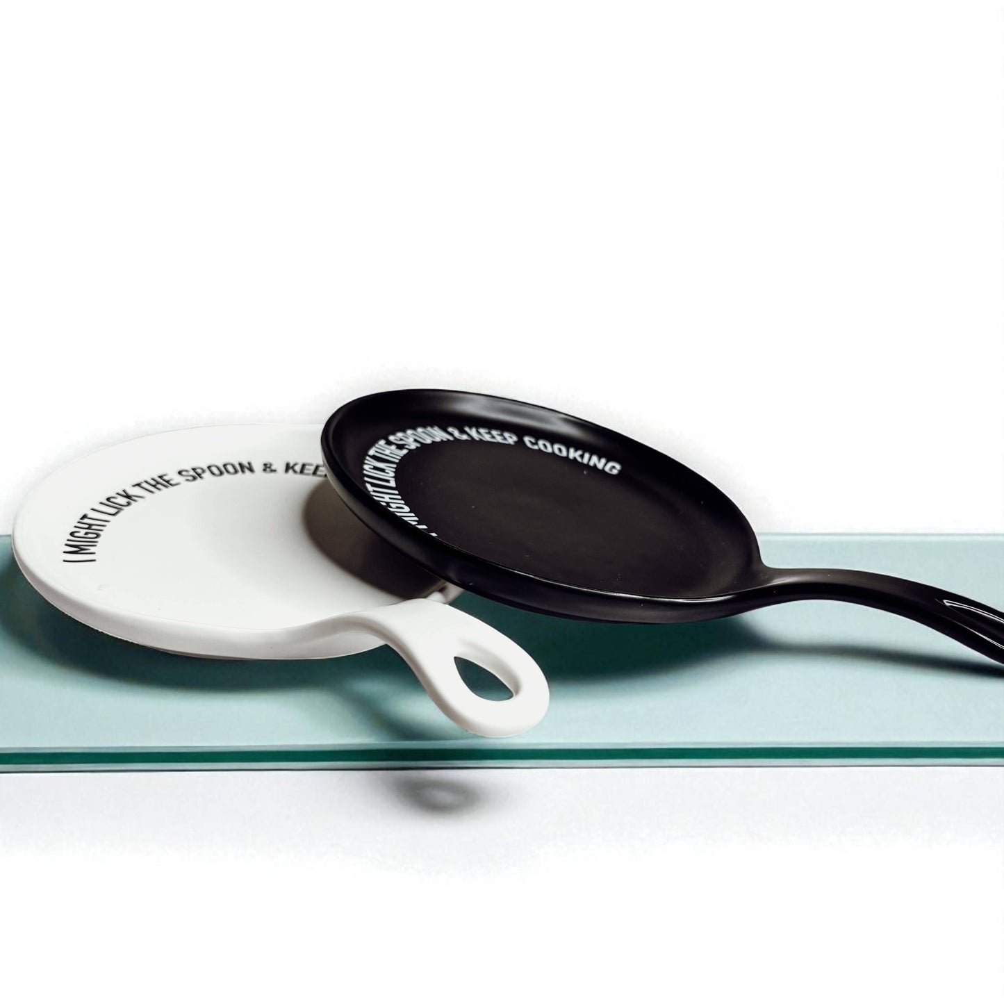 Spoon Rest Ceramic Funny, Modern Kitchen Foodie Decor & Gift