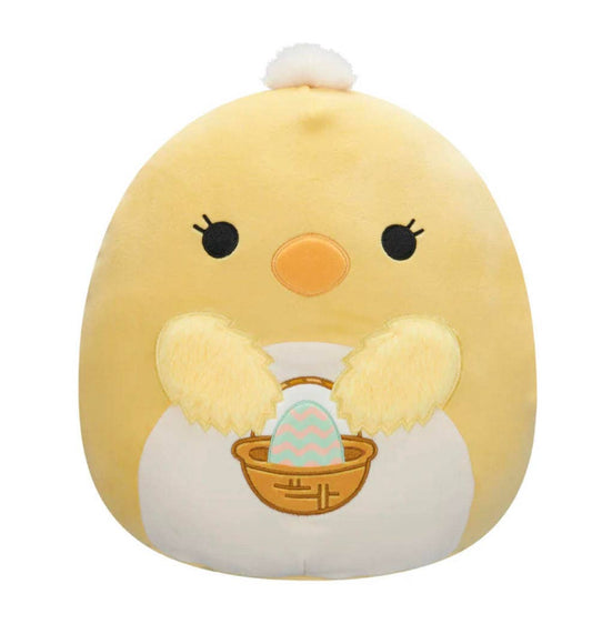 Squishmallow Easter Plush Toy 12" Aimee Chick with Basket