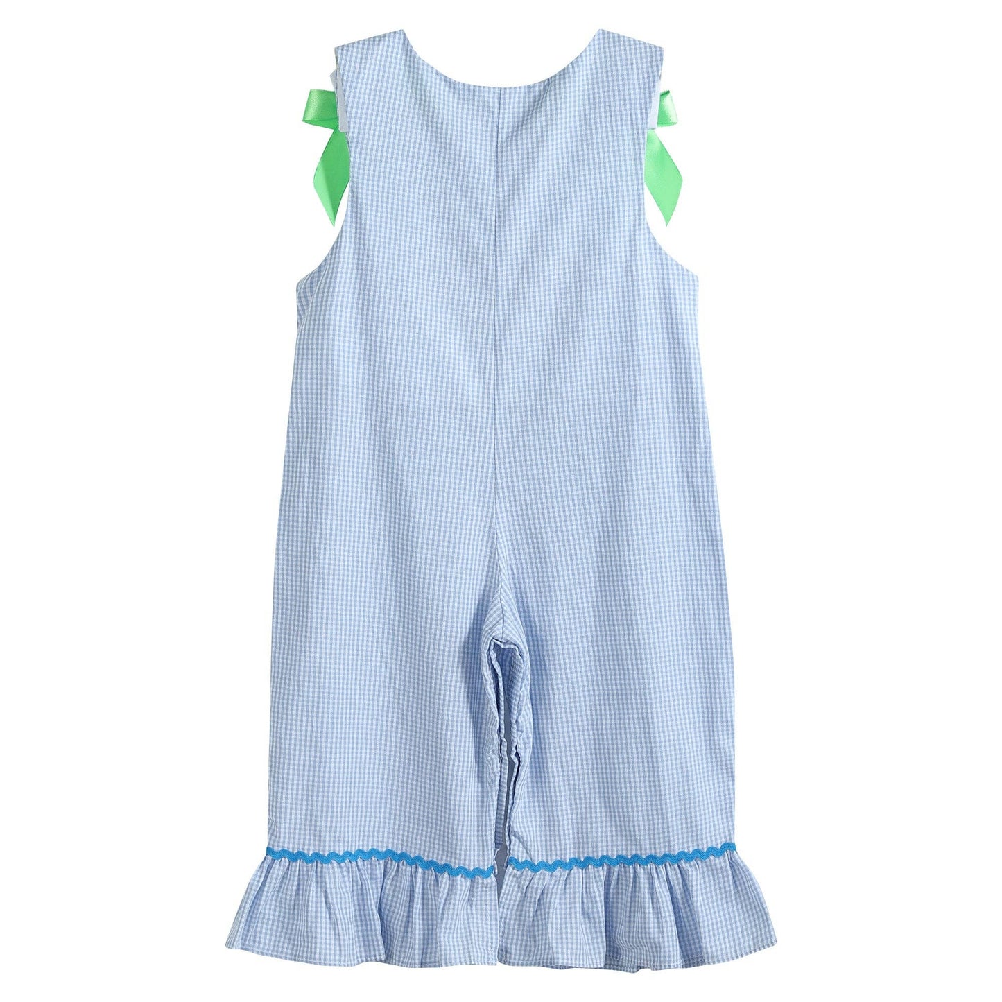 Blue Gingham Pumpkin Playsuit