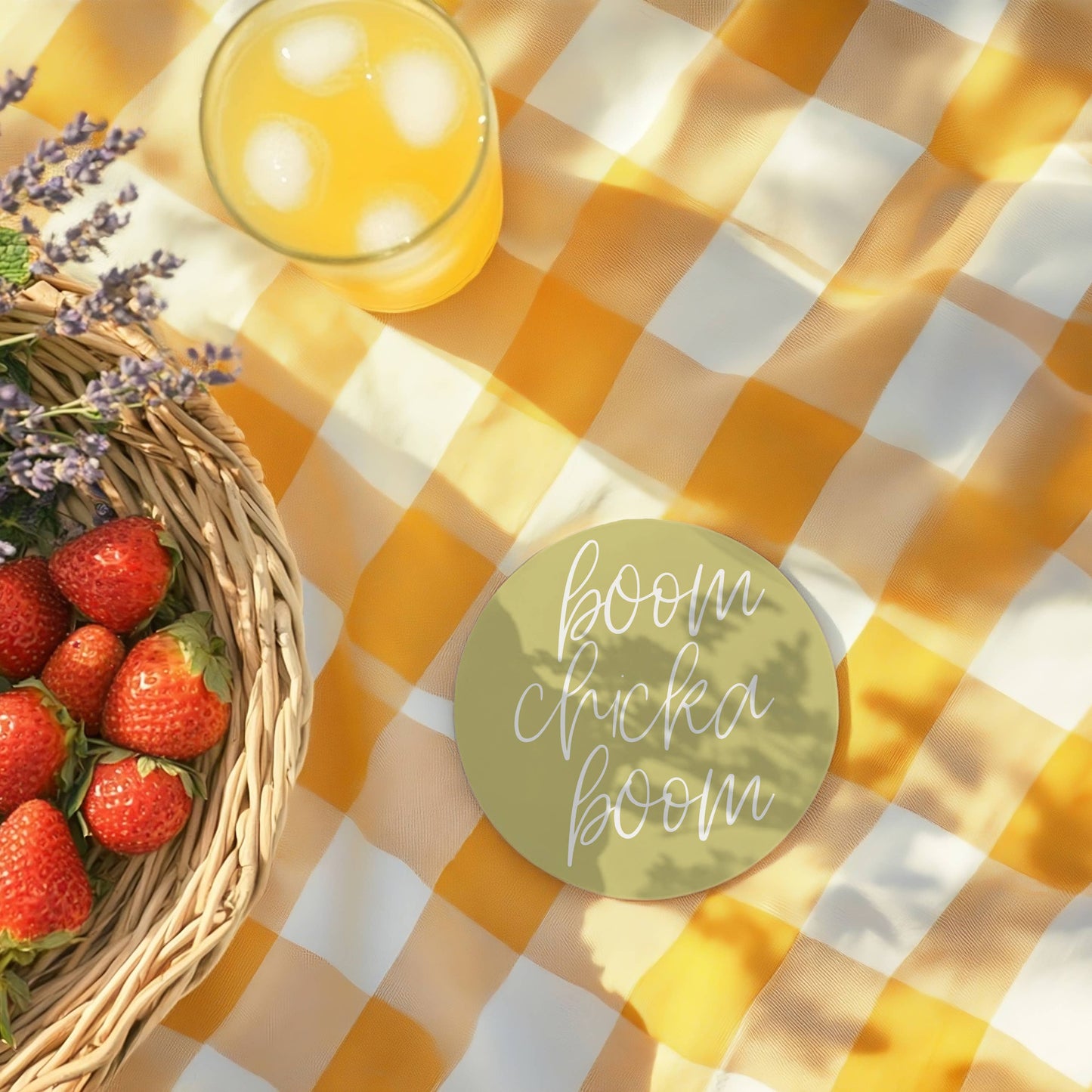 Easter Tabletop Decorations, Spring Coaster Gift Set Ceramic