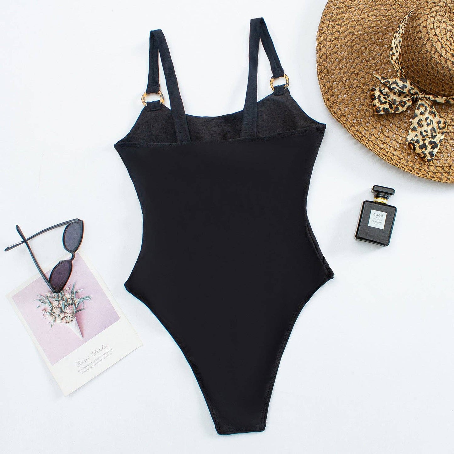 Sexy Hollow Out Solid Color One Piece Swimwear DPSW1118