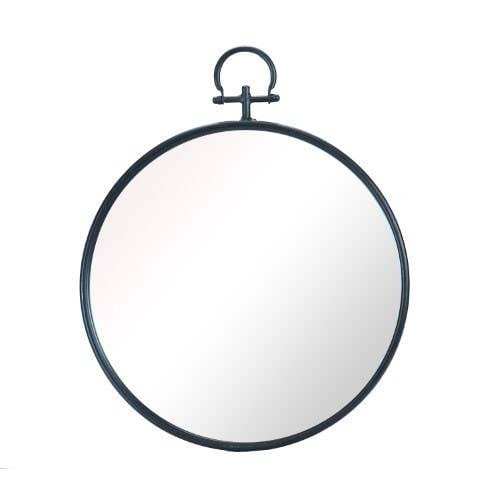 Black Framed Mirror Round VIP 18.5”