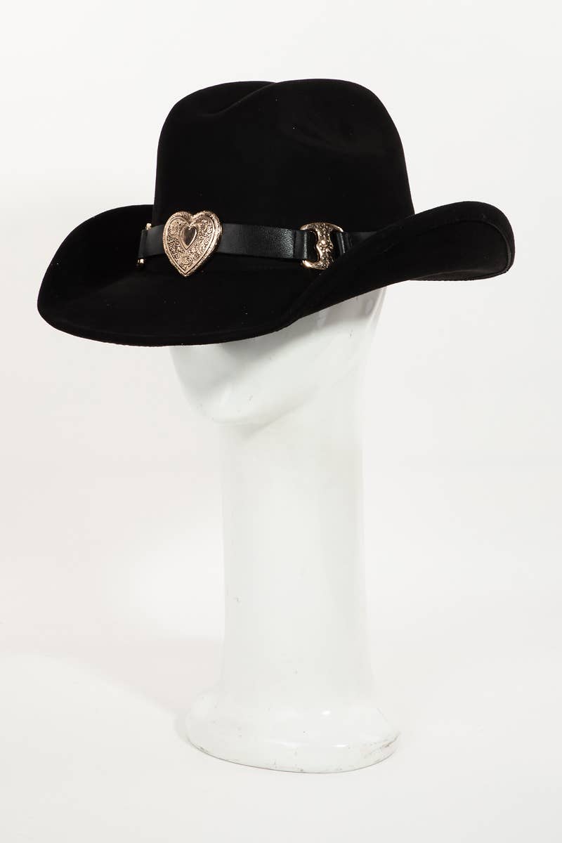 Heart Buckle Cowboy Hat