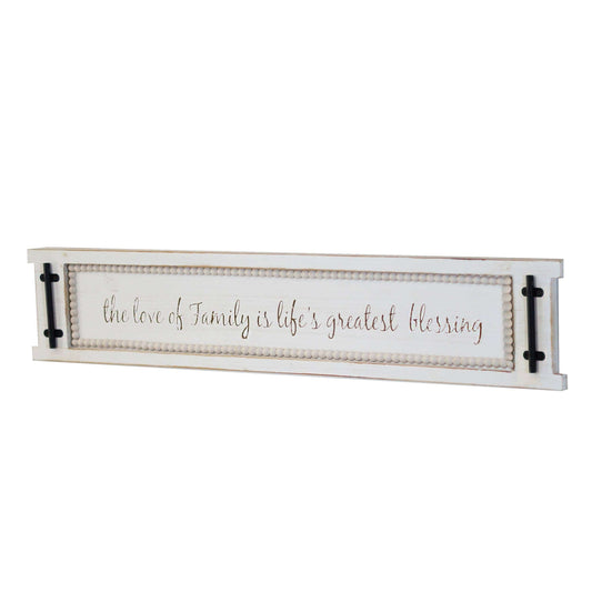 Wood 28 in. Family Love Sign