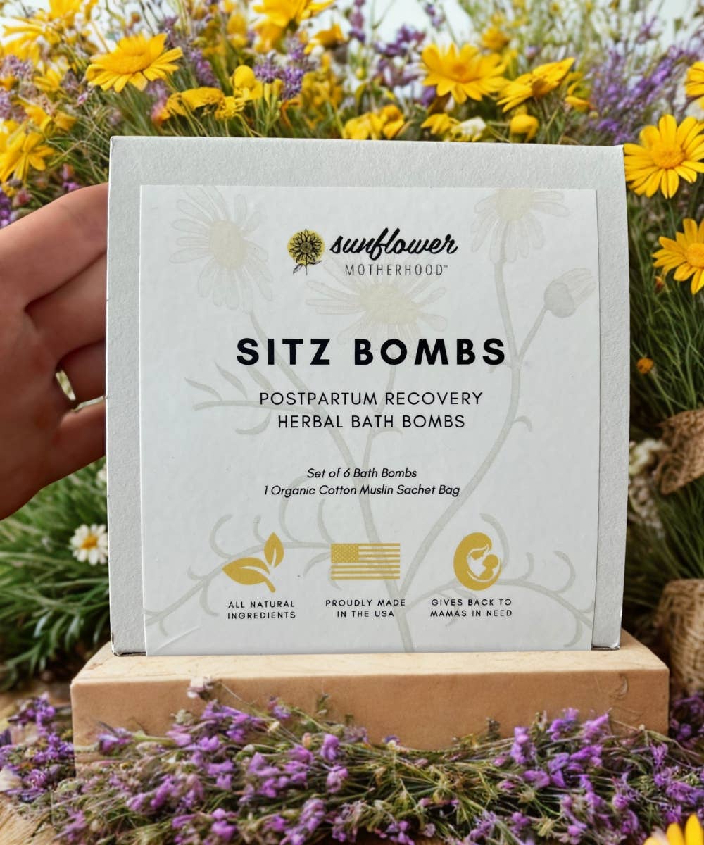 Sitz Bombs | Postpartum Recovery Herbal Bath Bombs for Moms