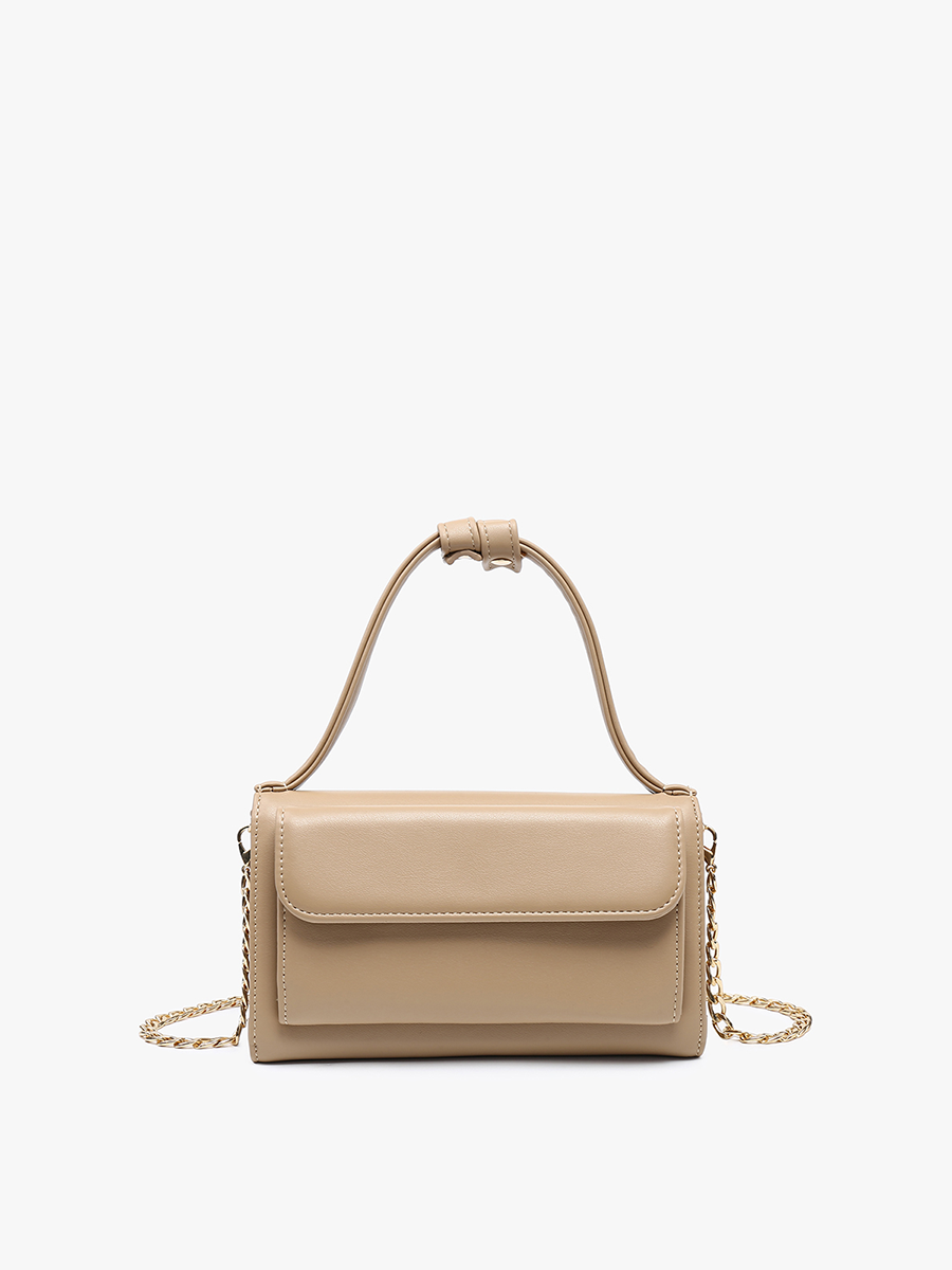 M2434 Honey Rectangular Crossbody w/ Chain