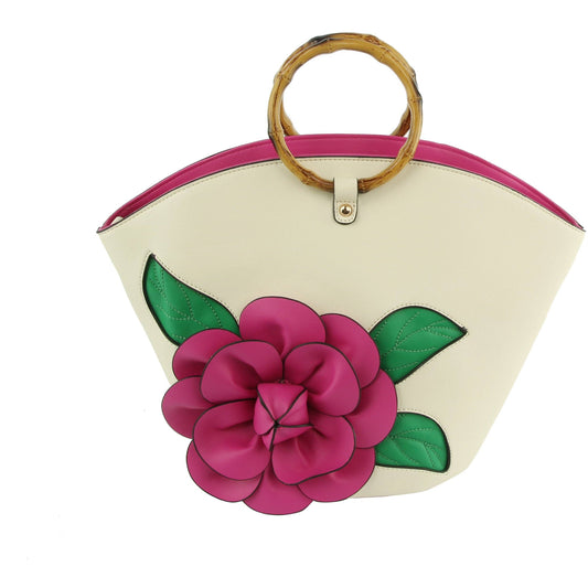 Women Flower Satchel Evening Purse Party Bag